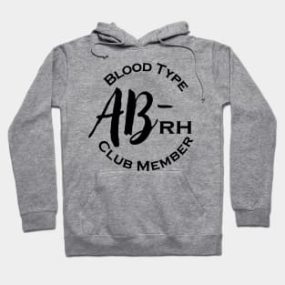 Blood type AB minus club member Hoodie